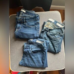 Bundle of three skinny bullhead denim jeans